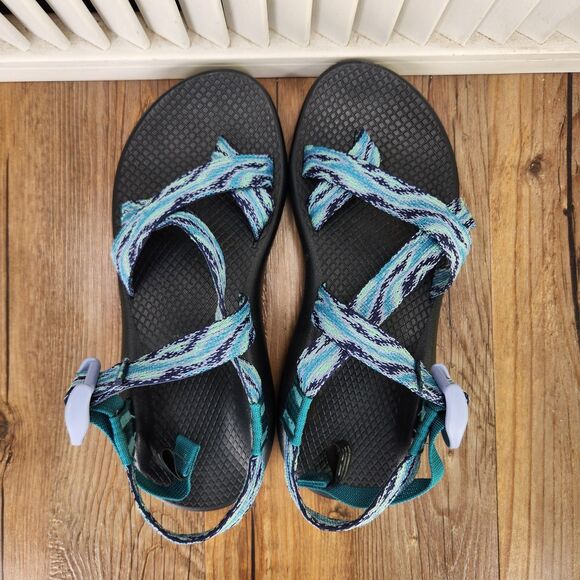 Chaco Z/2 Classic Current Dusty Blu Women's Size 7 Blue Hiking Strappy Sandals - Picture 6 of 12